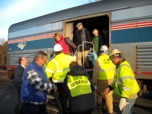 At the “passenger unloading” zone