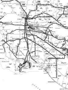 LA old rail Map