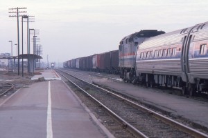 Oceanside in late 1983 at the old train station just before the opening of the Transportation Center