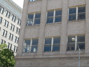 Office buildings in downtown Fresno