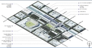 City of Fresno Graphic of plans in the area of the High Speed Rail Station