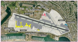 This is a view of the San Diego Airport from 2012. Click on all pictures to enlarge