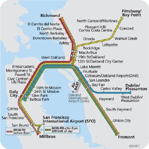 BART system Map Click on all images to enlarge