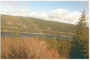 Donner pass with rainbow 11-2014